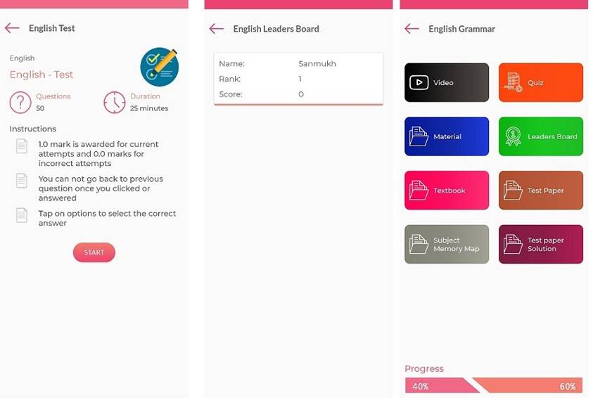 Sankalp - Online Learning Management System Mobile Application